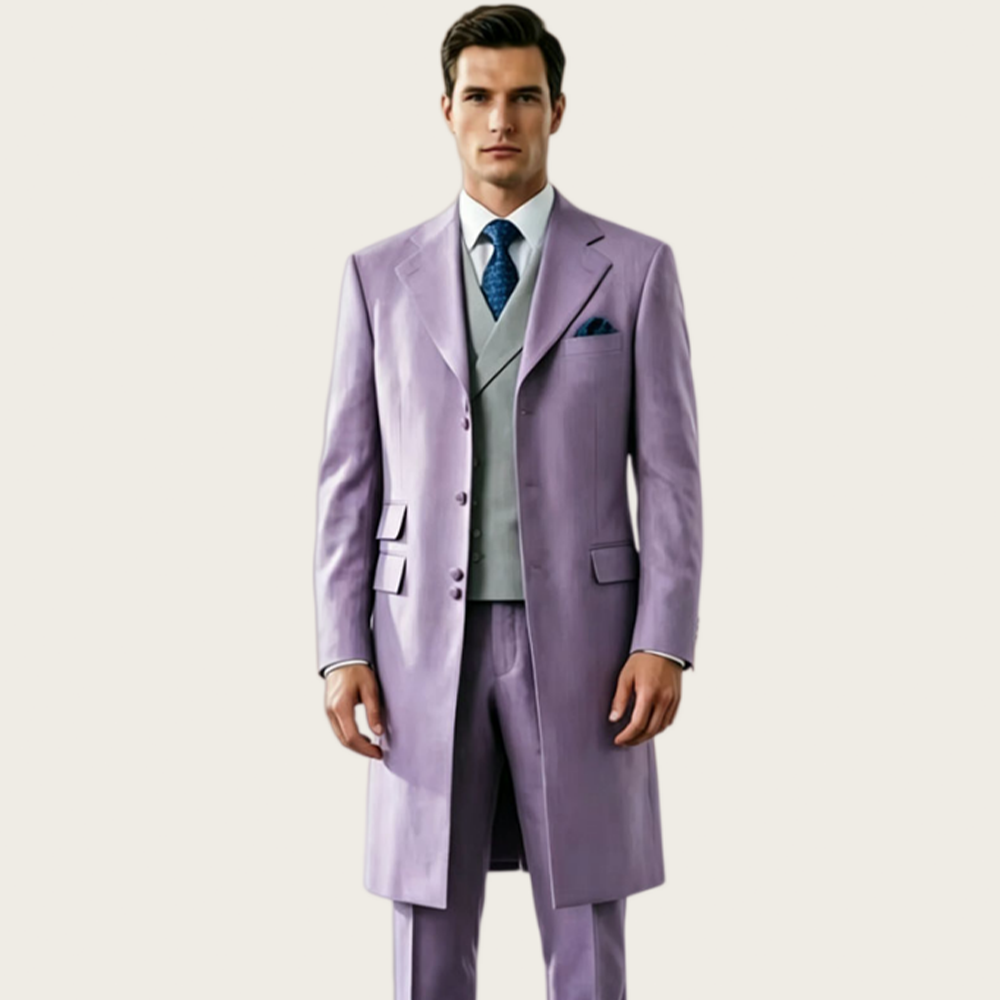 Formal Vest Waistcoat - High Quality Long Men's Suits for