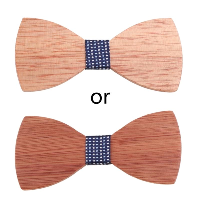 Y5GC Simple Men's Suit Wooden  - Men'S Formal Wear Bow Ties recension och pris