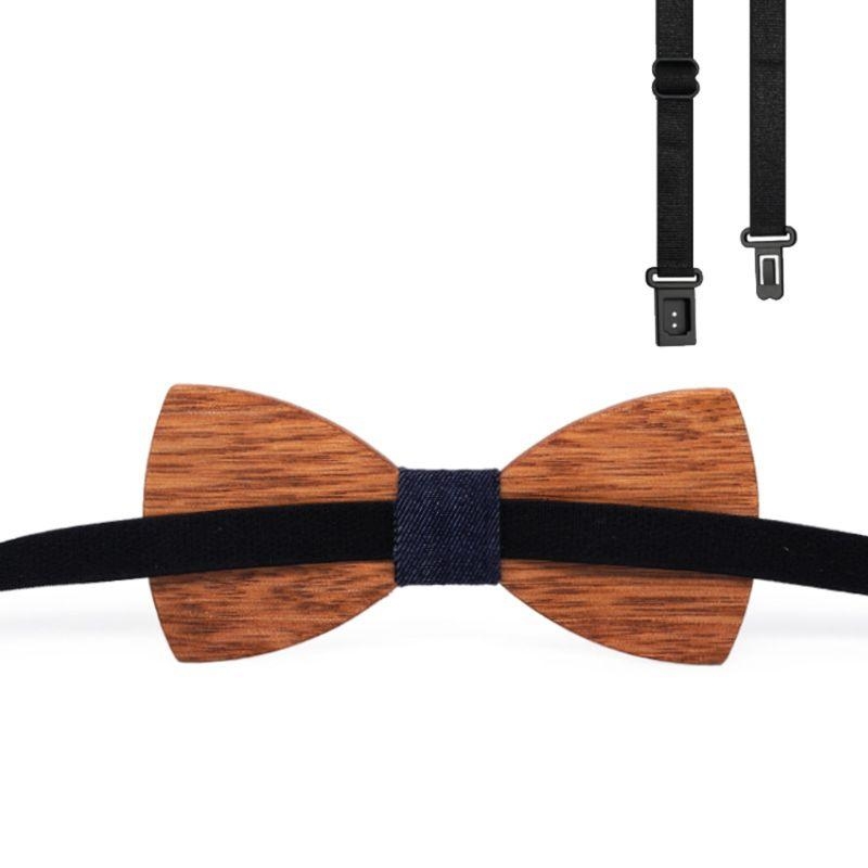 Y5GC Simple Men's Suit Wooden  - Men'S Formal Wear Bow Ties recension och pris