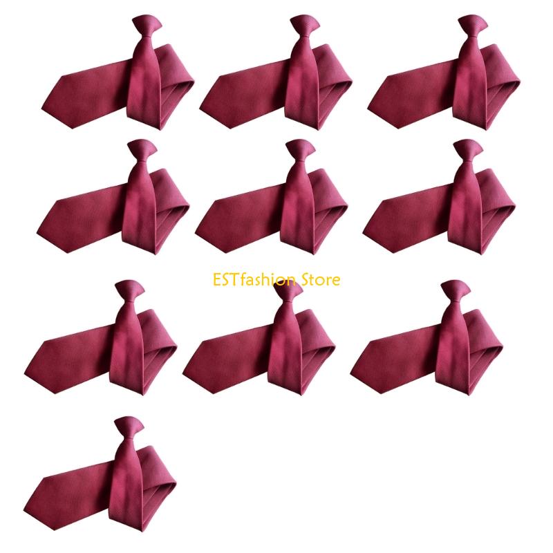 Y5GC 10x PreTied Clip On Tie F - Men'S Formal Wear Bow Ties recension och pris