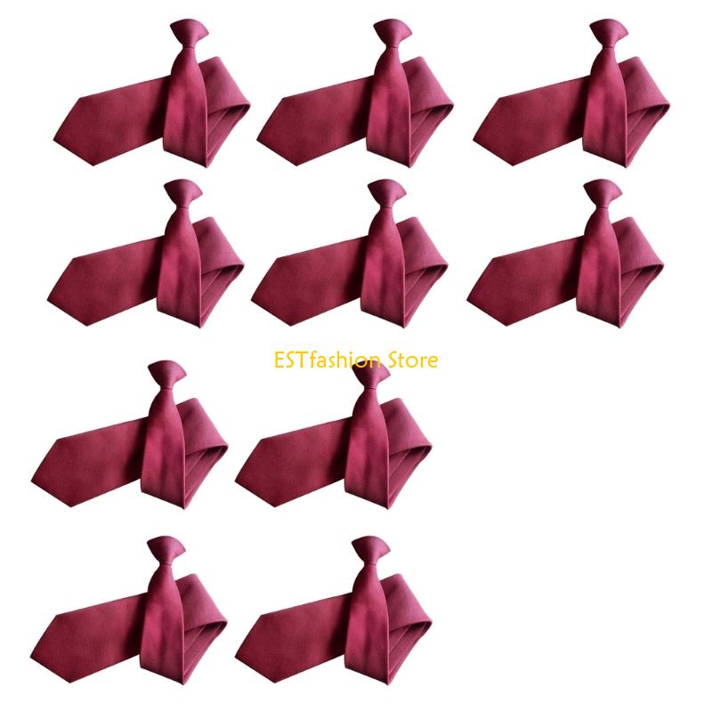 Y5GC 10x PreTied Clip On Tie F - Men'S Formal Wear Bow Ties recension och pris
