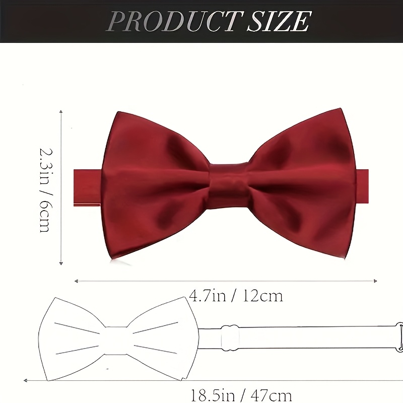 8Pcs/12Pcs Men's Burgundy Pre- - Men'S Formal Wear Bow Ties recension och pris