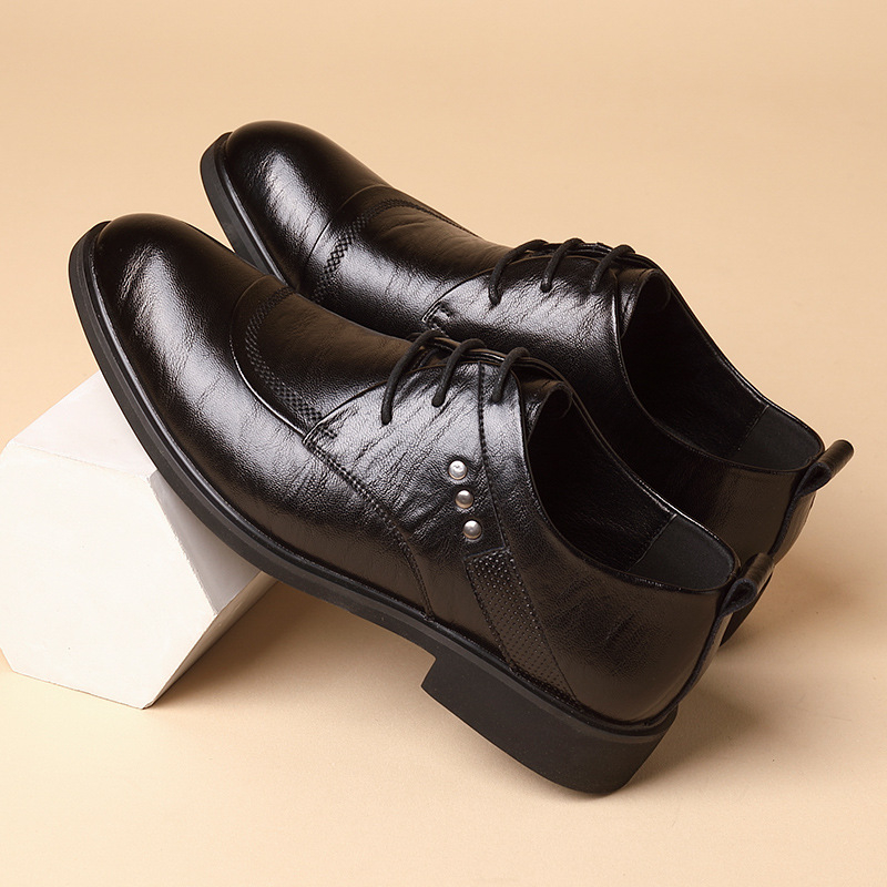 Leather Oxford Shoes With Meta - Formal Men Daily Wear Shoes recension och pris