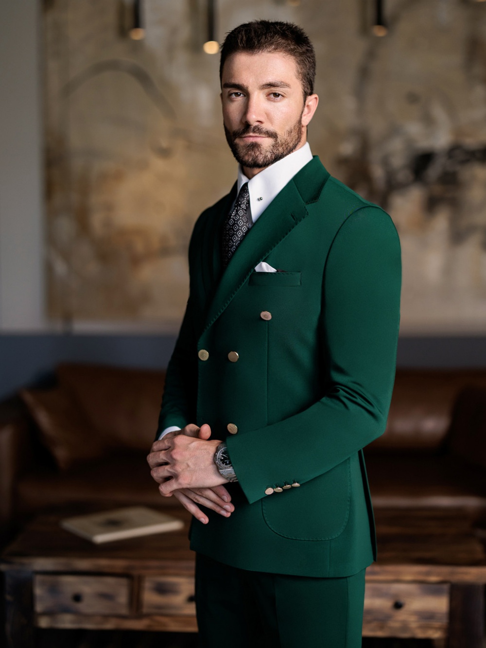 Green Formal Man Slim Fit Suit - Elegant Formal Men'S Wear recension och pris