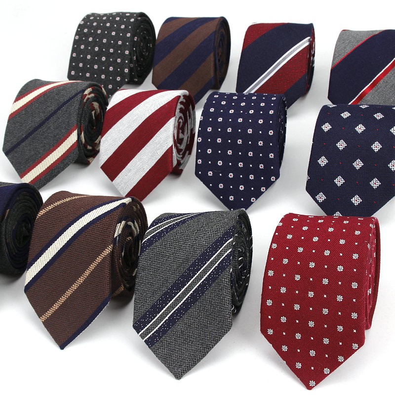 Men's Tie Narrow Cotton Stripe - Men'S Formal Wear Bow Ties recension och pris
