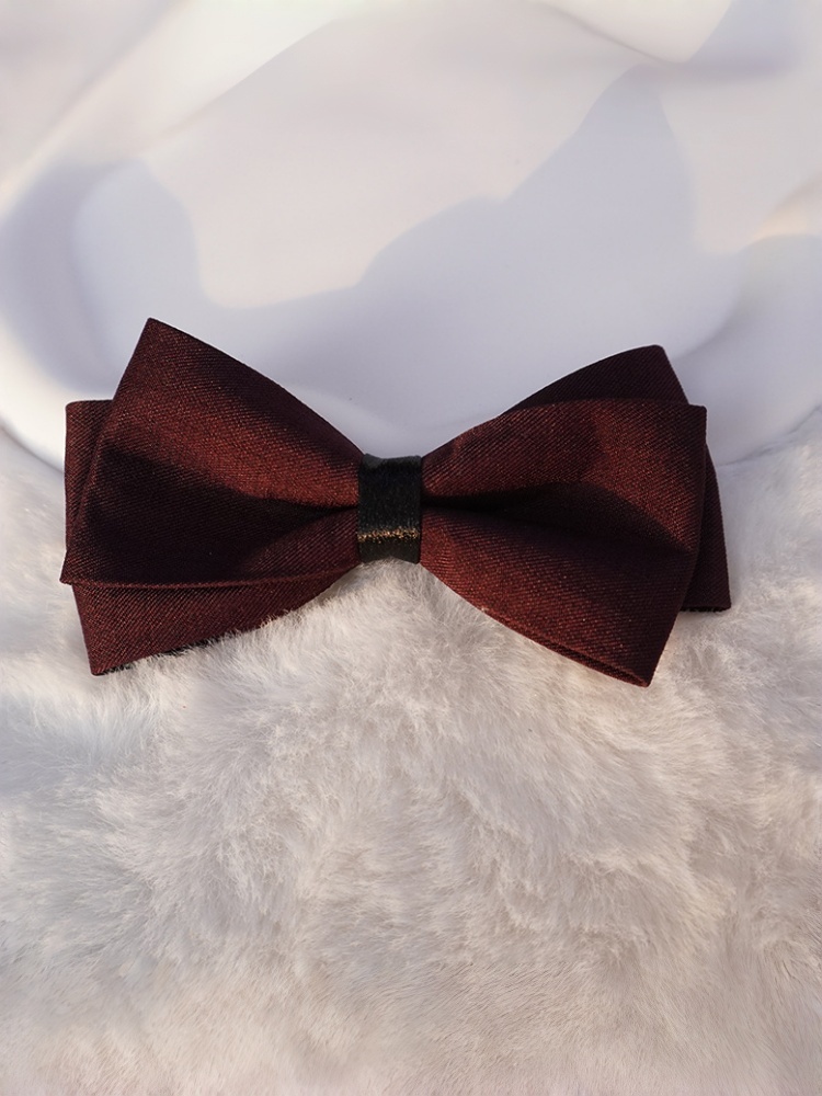 Burgundy Double-Layer Matte Bo - Men'S Formal Wear Bow Ties recension och pris