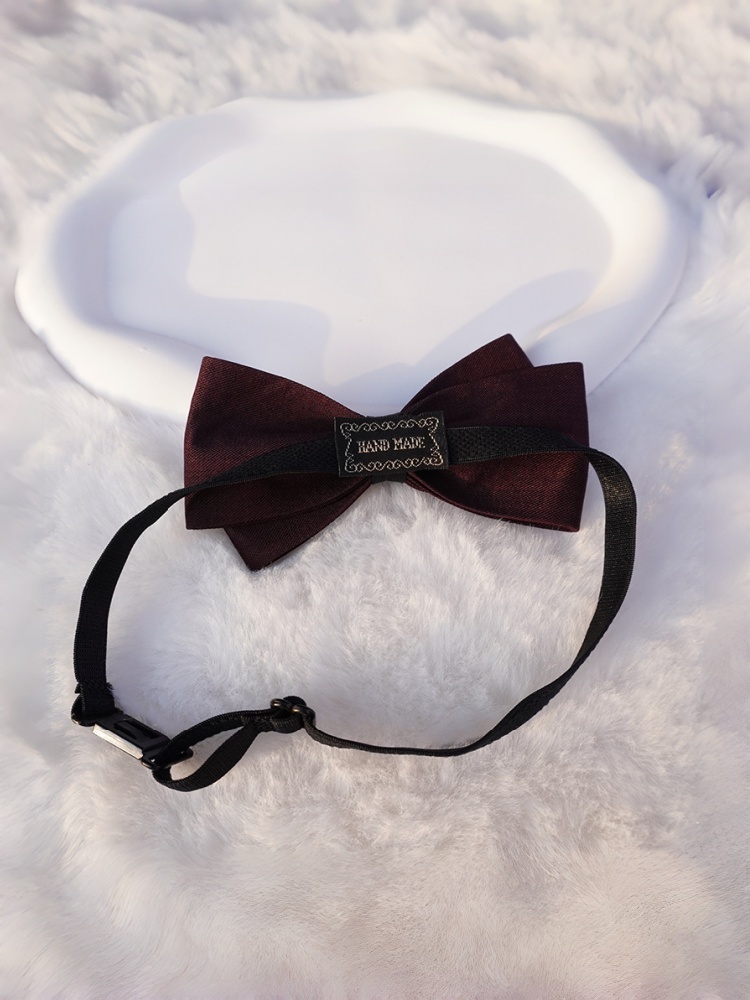 Burgundy Double-Layer Matte Bo - Men'S Formal Wear Bow Ties recension och pris