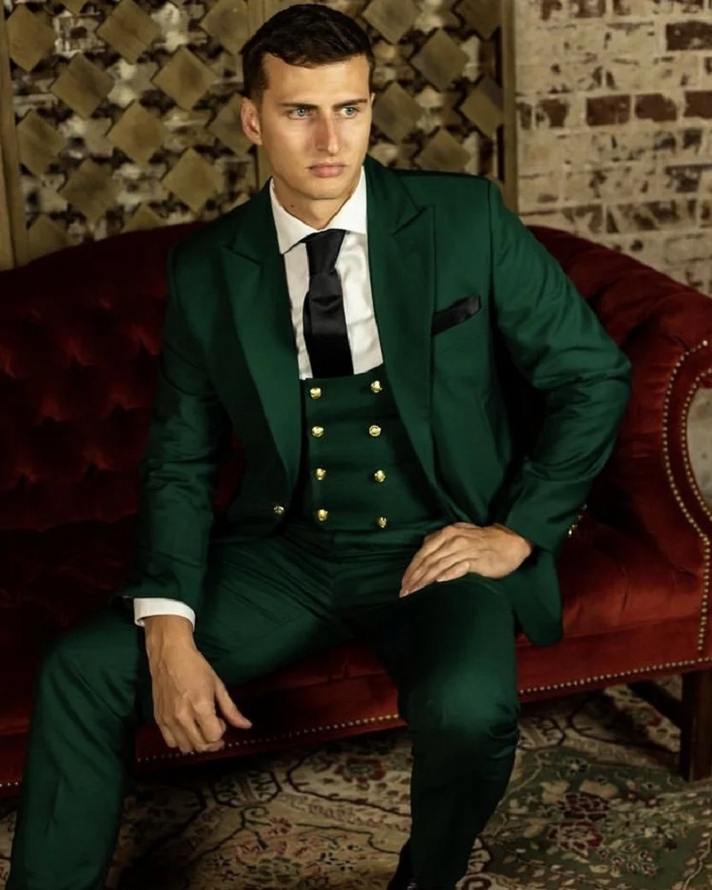 Green Classic Men Suits Formal - Latest Men Formal Wear recension och pris