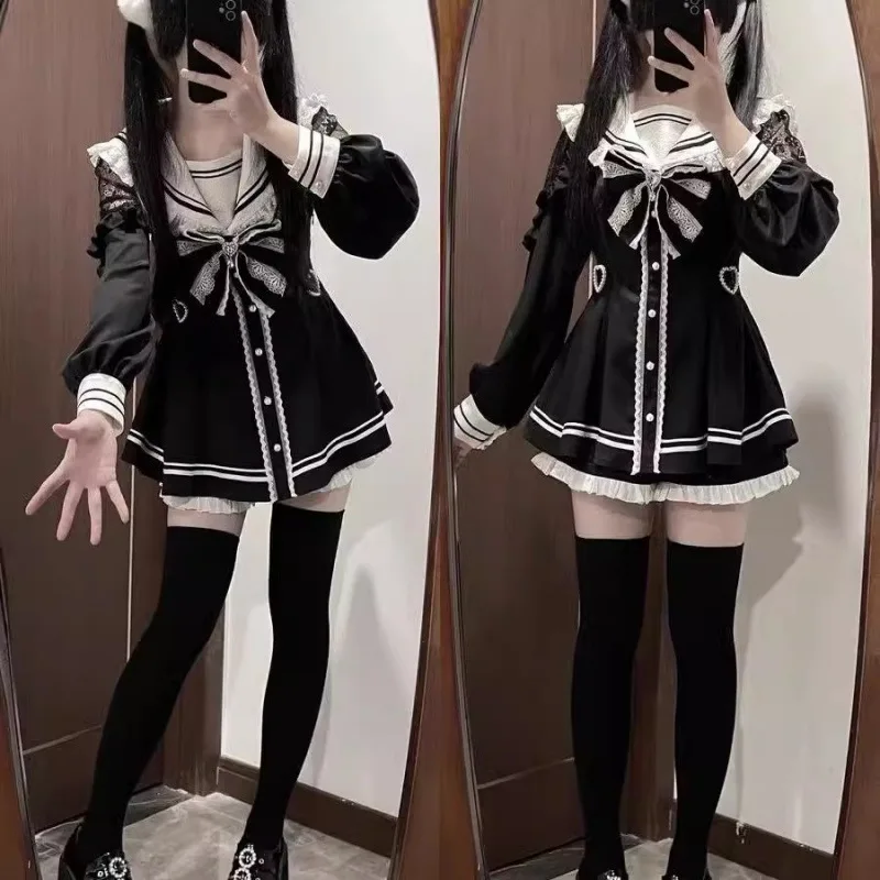 Girls Jirai Kei Cosplay Dress  - Slim Fit Suit Set recension och pris