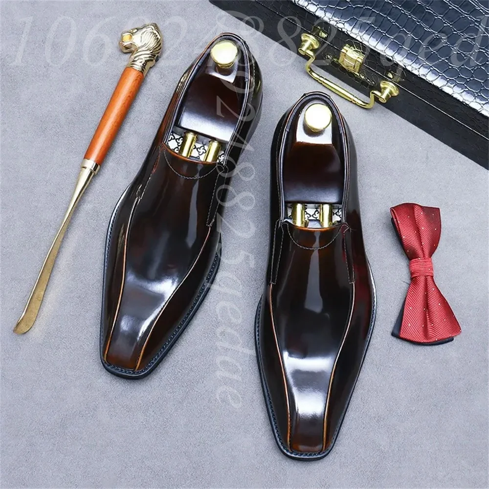 Men's Handmade Vintage Lace-Up - Formal Men Daily Wear Shoes recension och pris