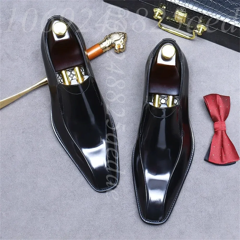 Men's Handmade Vintage Lace-Up - Formal Men Daily Wear Shoes recension och pris