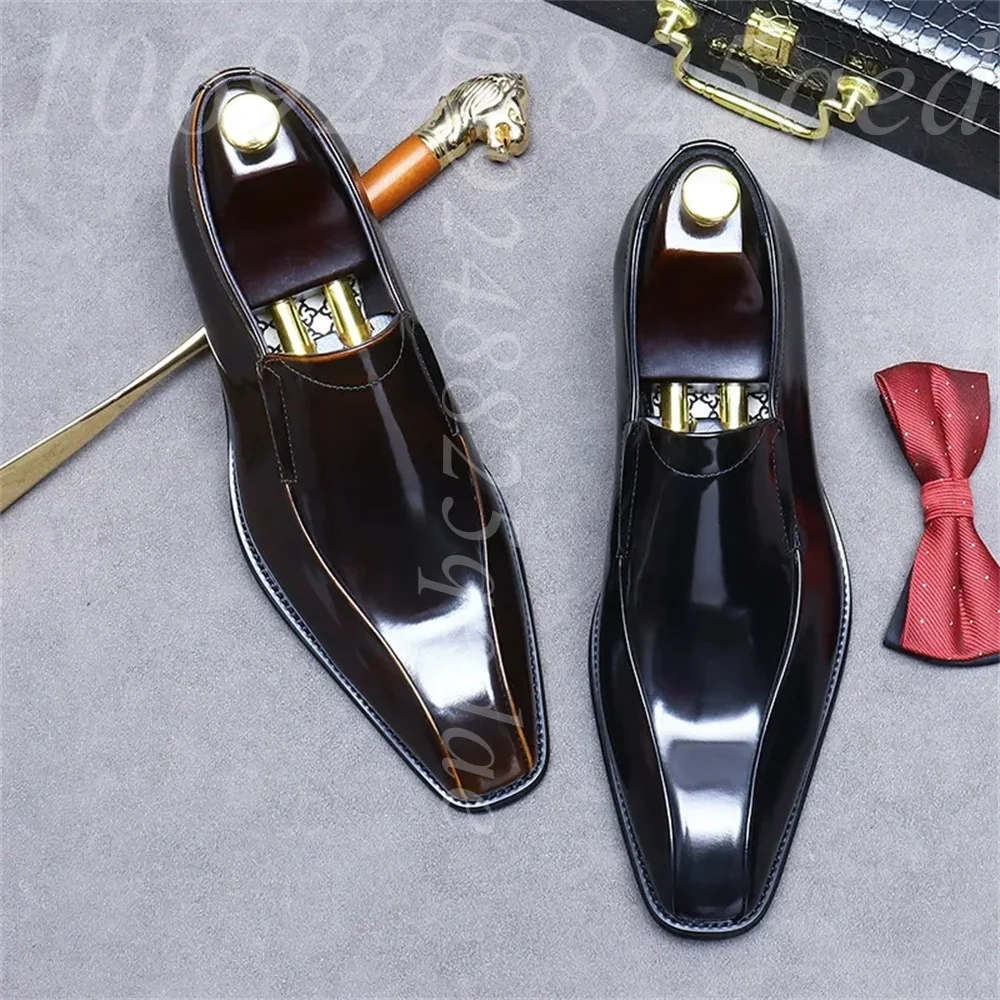 Men's Handmade Vintage Lace-Up - Formal Men Daily Wear Shoes recension och pris