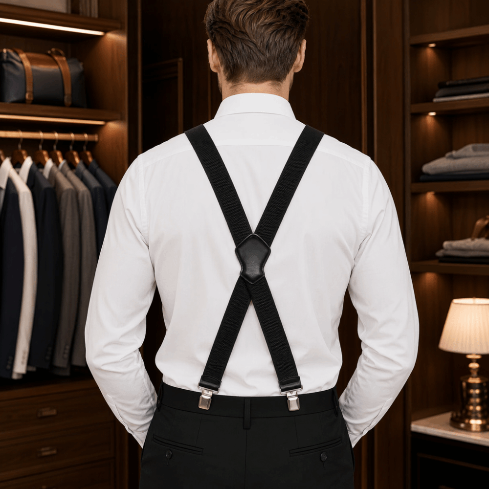 Elastic Heavy Duty Suspenders  - Suspender Clip Formal recension och pris
