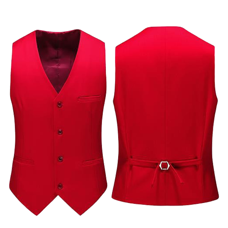 19 Colors Men Vest Solid Color - Men Formal Wear Vest recension och pris
