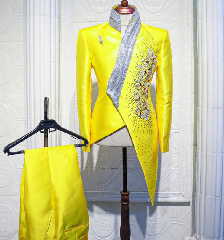 Fashion Yellow Wedding Tuxedos - Unique Men'S Formal Wear recension och pris