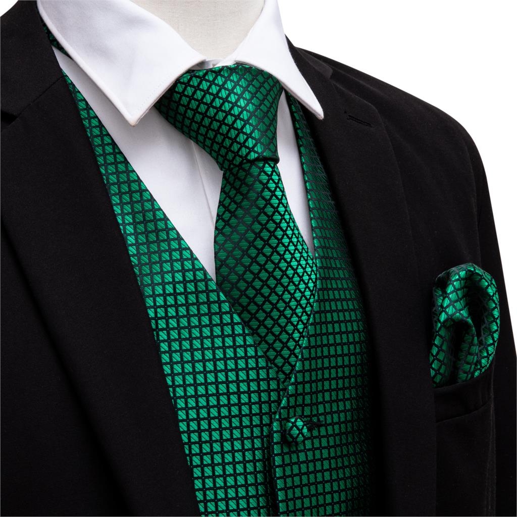 Green Suit Vest Men Paisley Wa - Formal Vest Waistcoat recension och pris