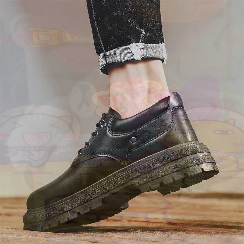 Dark Natural Leather Fashion T - Men Formal Wear With Sneakers recension och pris