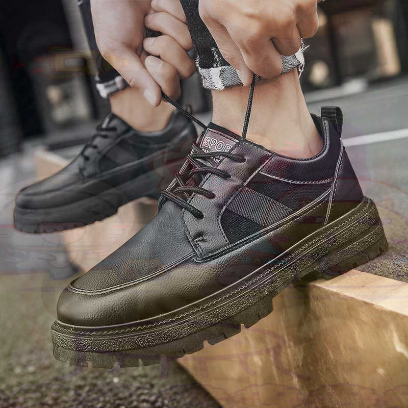 Dark Natural Leather Fashion T - Men Formal Wear With Sneakers recension och pris