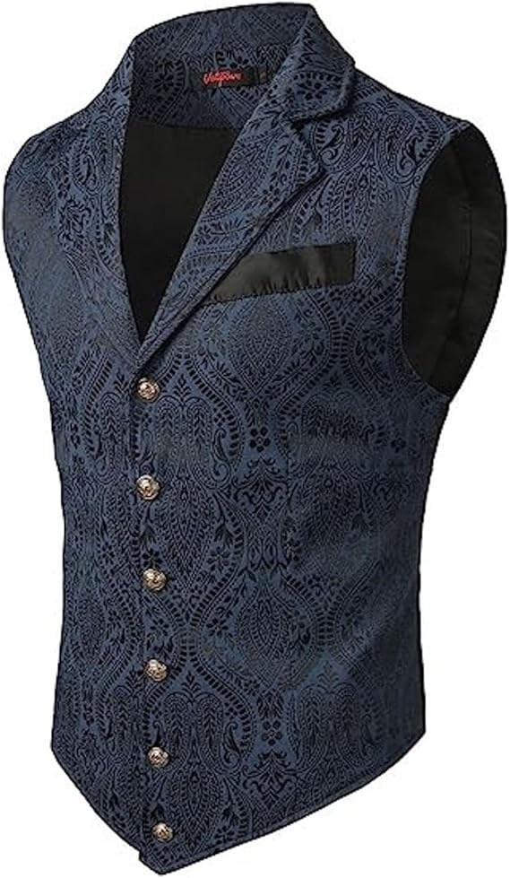 Men Multi Colors Victorian Flo - Formal Vest Waistcoat recension och pris