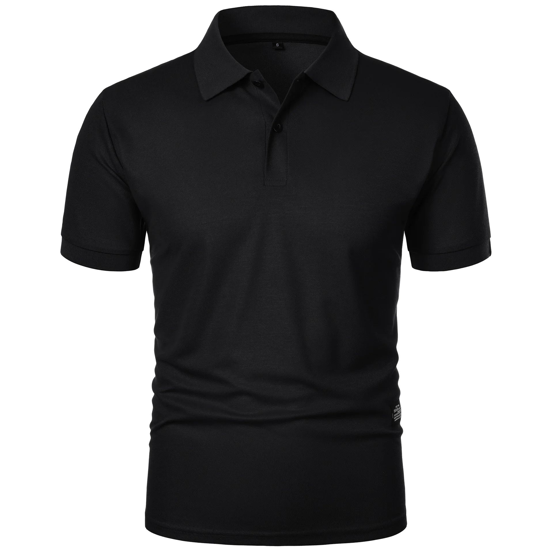 Men's Casual Polo Shirt Black  - Men'S Polo Formal Wear recension och pris