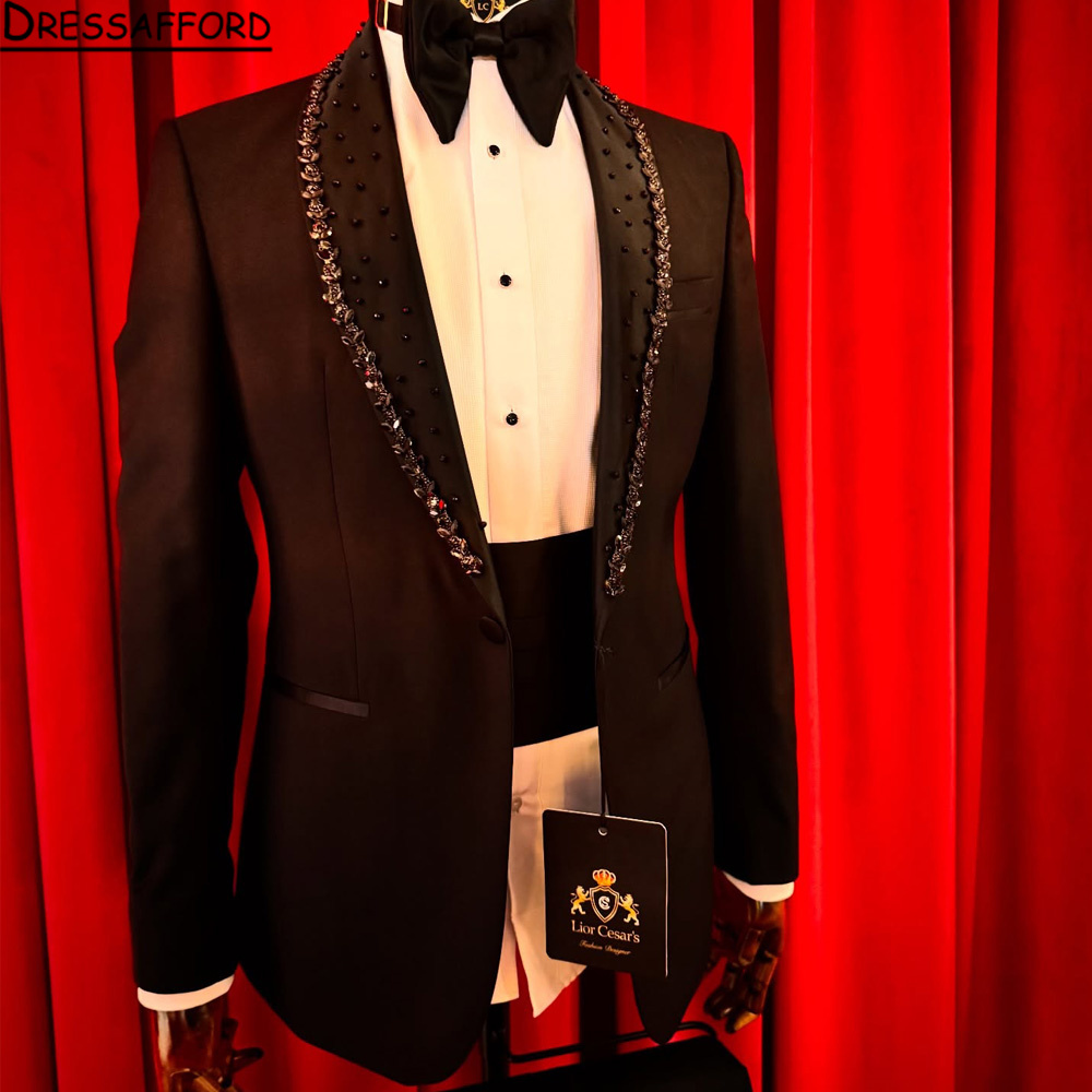 Luxury Groom Wedding Suits Cry - Men'S Formal Wear Jewelry recension och pris