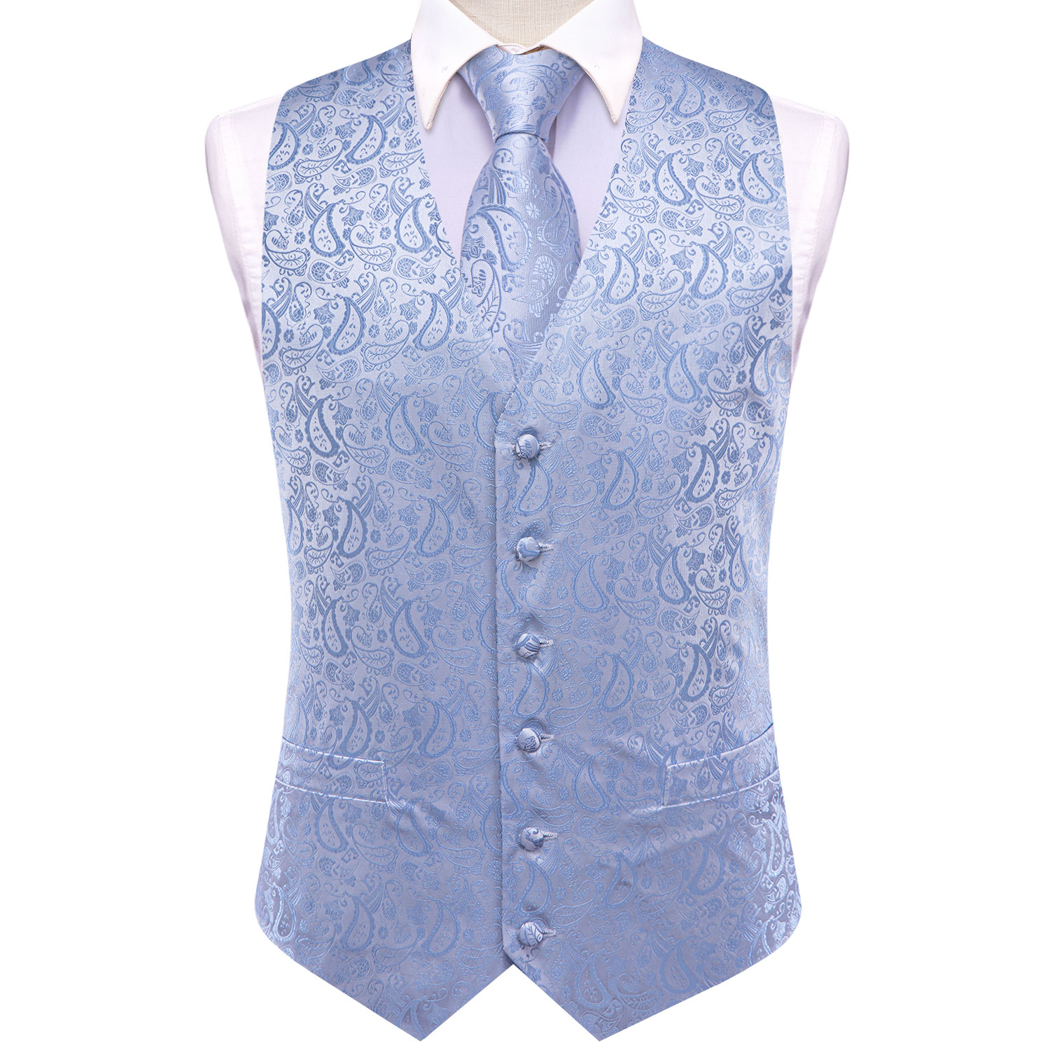 Men's Formal Tuxedo Vest - Pai - Formal Vest Waistcoat recension och pris