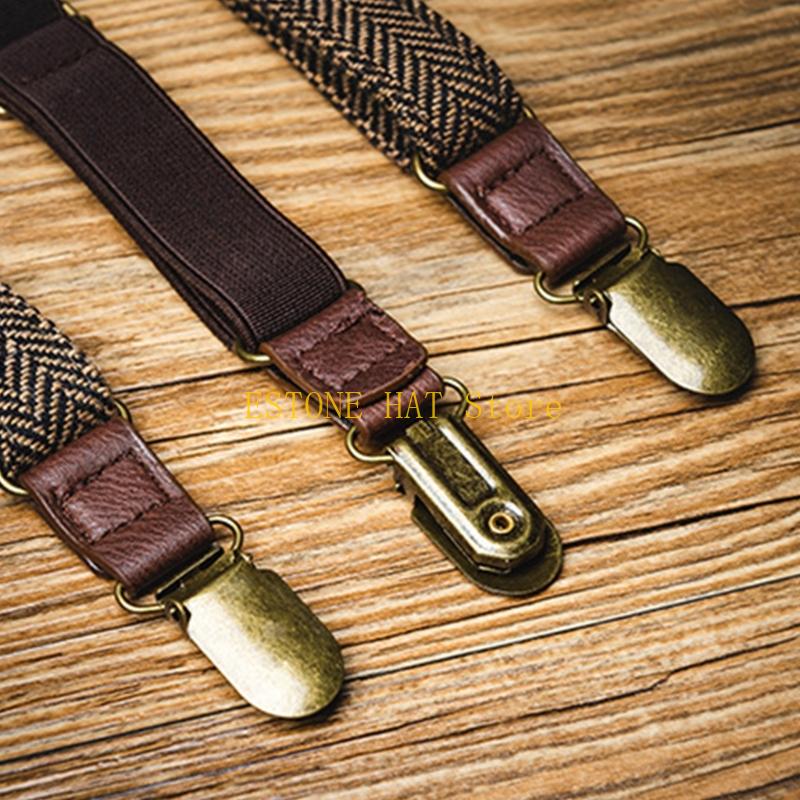 49MF 3 Clip Men Suspenders Ela - Suspender Clip Formal recension och pris