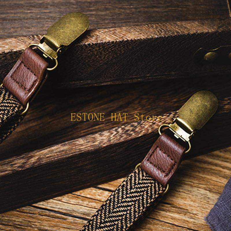 49MF 3 Clip Men Suspenders Ela - Suspender Clip Formal recension och pris