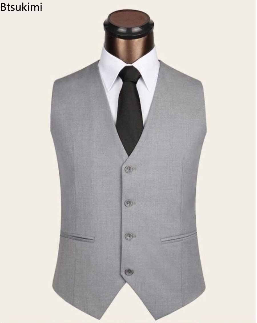 S-6XL Plus Size Men's Korean S - Men Formal Wear Vest recension och pris