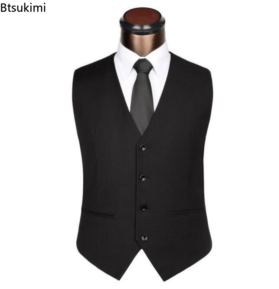 S-6XL Plus Size Men's Korean S - Men Formal Wear Vest recension och pris