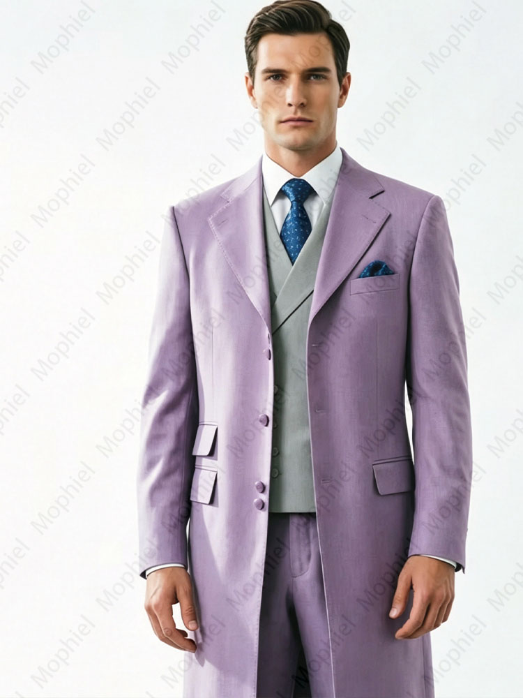 High Quality Long Men's Suits  - Formal Vest Waistcoat recension och pris