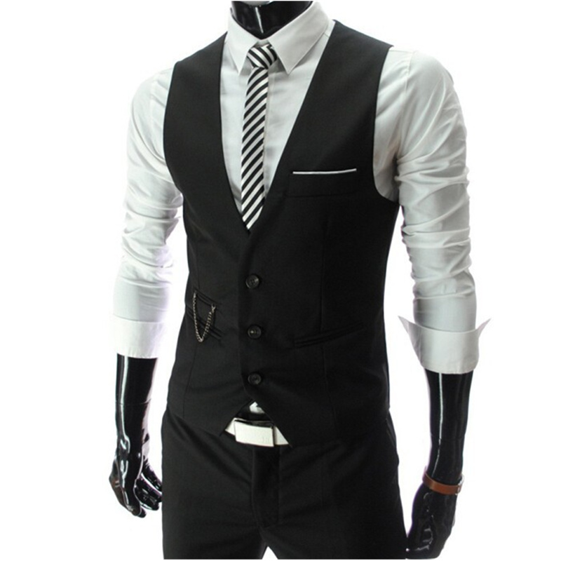 2026 New Grey Dress Vests Slim - Men Formal Wear Vest recension och pris