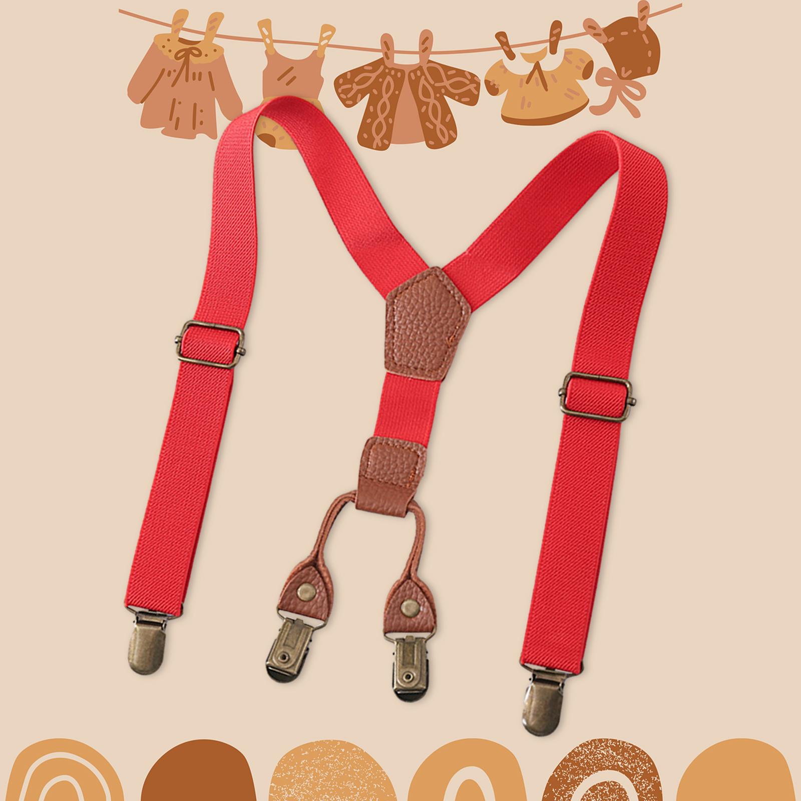 Kids Suspenders Adjustable Str - Suspender Clip Formal recension och pris