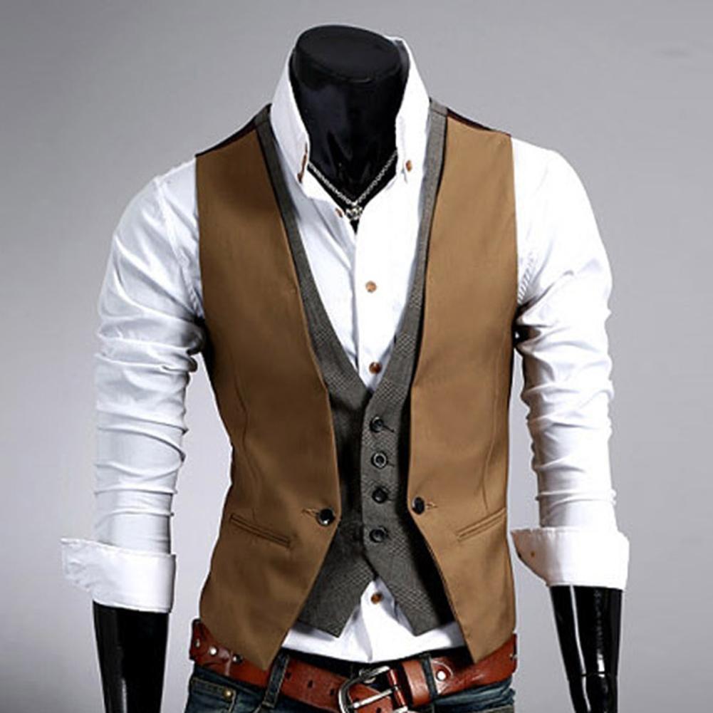 Men Formal Waistcoat Vest Busi - Formal Vest Waistcoat recension och pris
