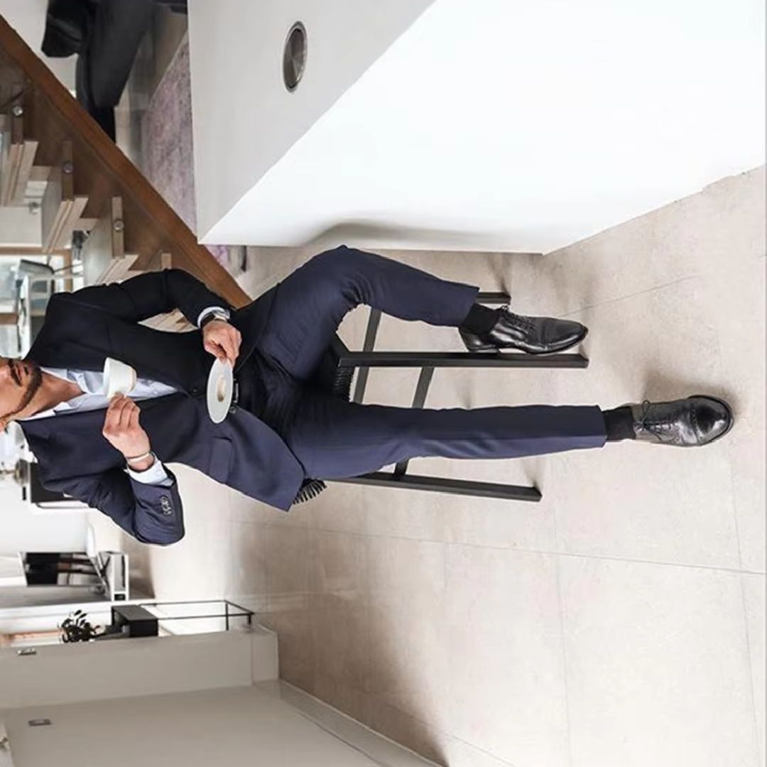 Navy Blue 2-Piece Men's Tuxedo - Latest Men Formal Wear recension och pris