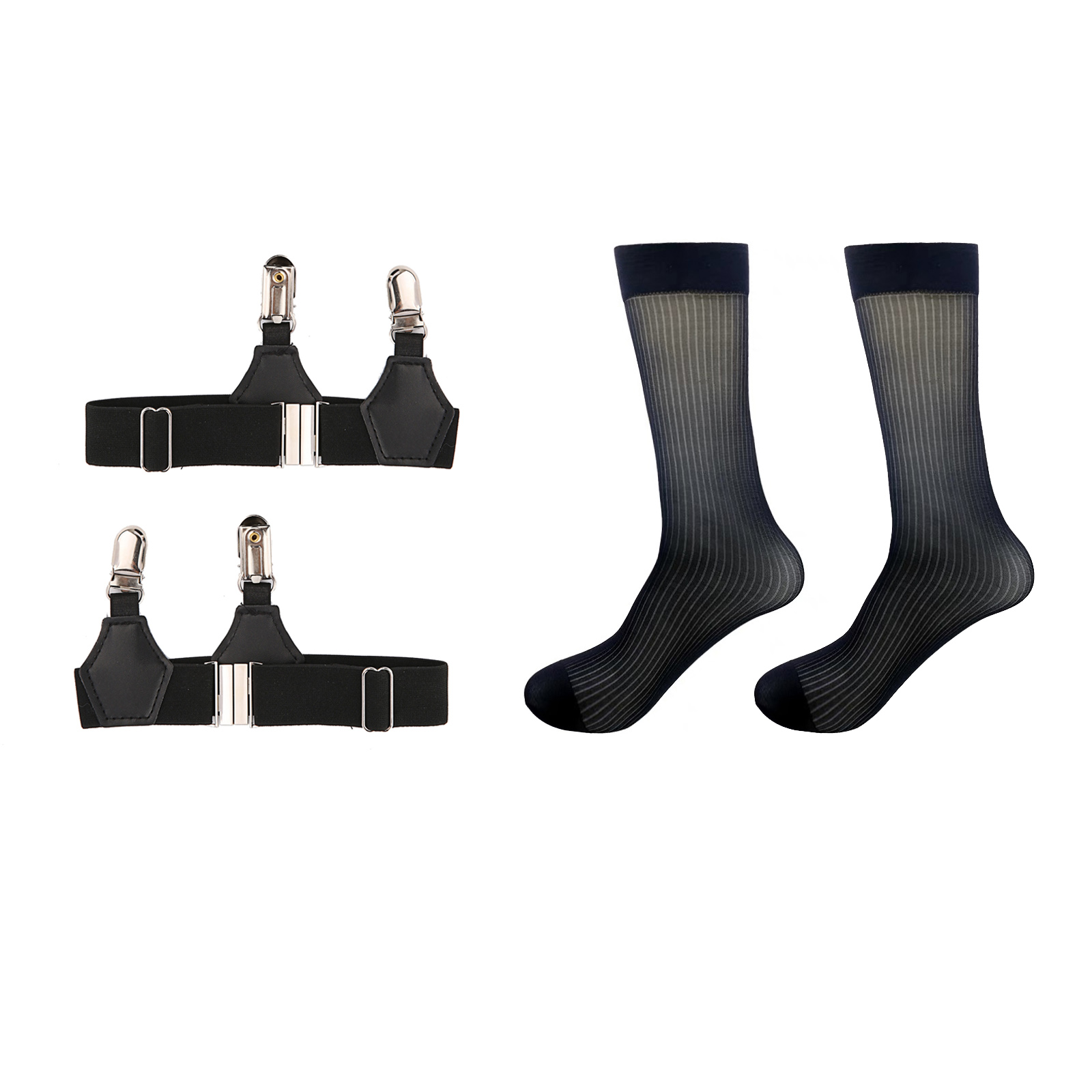 Men Formal Tube Sock Sexy Leg  - Suspender Clip Formal recension och pris