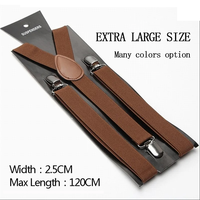 Unisex 2.5cm Suspenders 37 Col - Suspender Clip Formal recension och pris