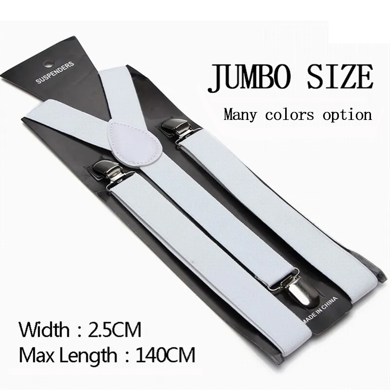 Unisex 2.5cm Suspenders 37 Col - Suspender Clip Formal recension och pris