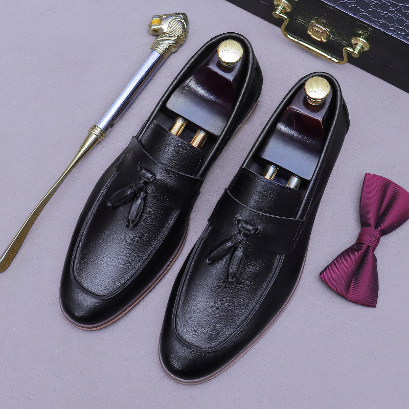 Men Tassel Genuine Leather Loa - Formal Men Daily Wear Shoes recension och pris