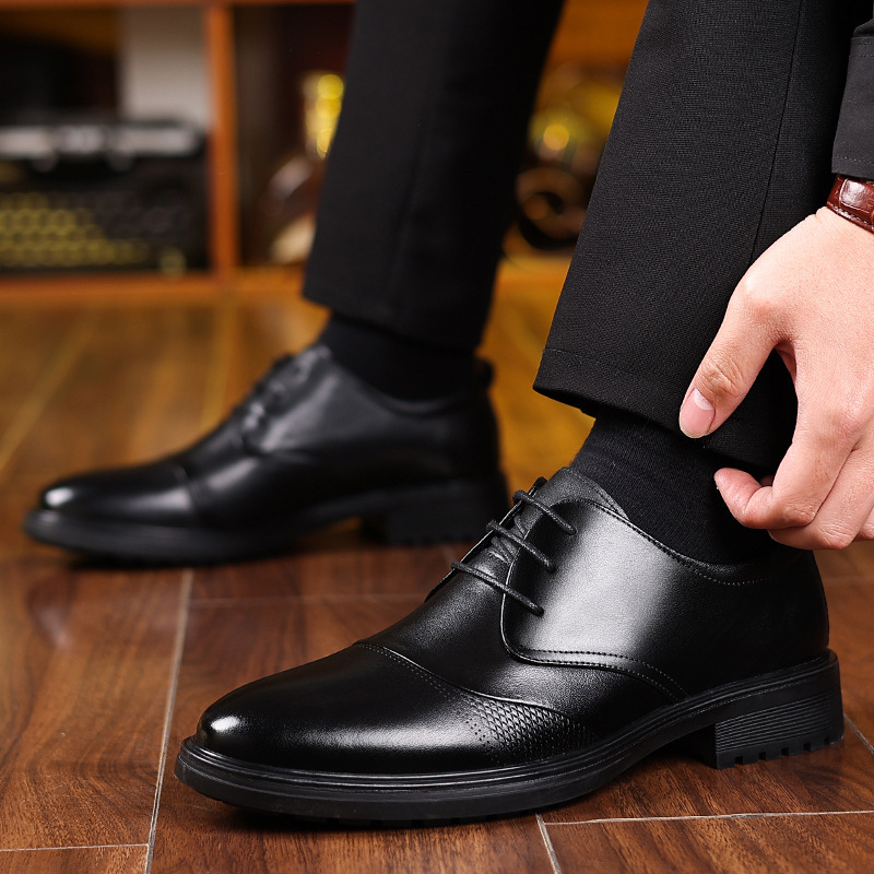 Mens Black Genuine Leather Tex - Formal Men Daily Wear Shoes recension och pris