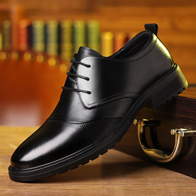 Mens Black Genuine Leather Tex - Formal Men Daily Wear Shoes recension och pris