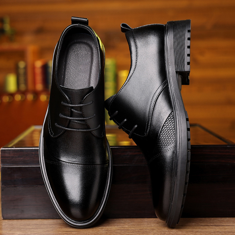 Mens Black Genuine Leather Tex - Formal Men Daily Wear Shoes recension och pris