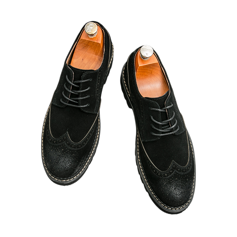 Men's Brown Suede Brogue Oxfor - Formal Men Daily Wear Shoes recension och pris