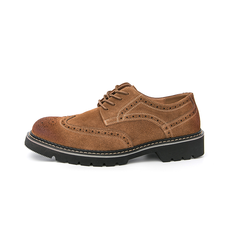 Men's Brown Suede Brogue Oxfor - Formal Men Daily Wear Shoes recension och pris