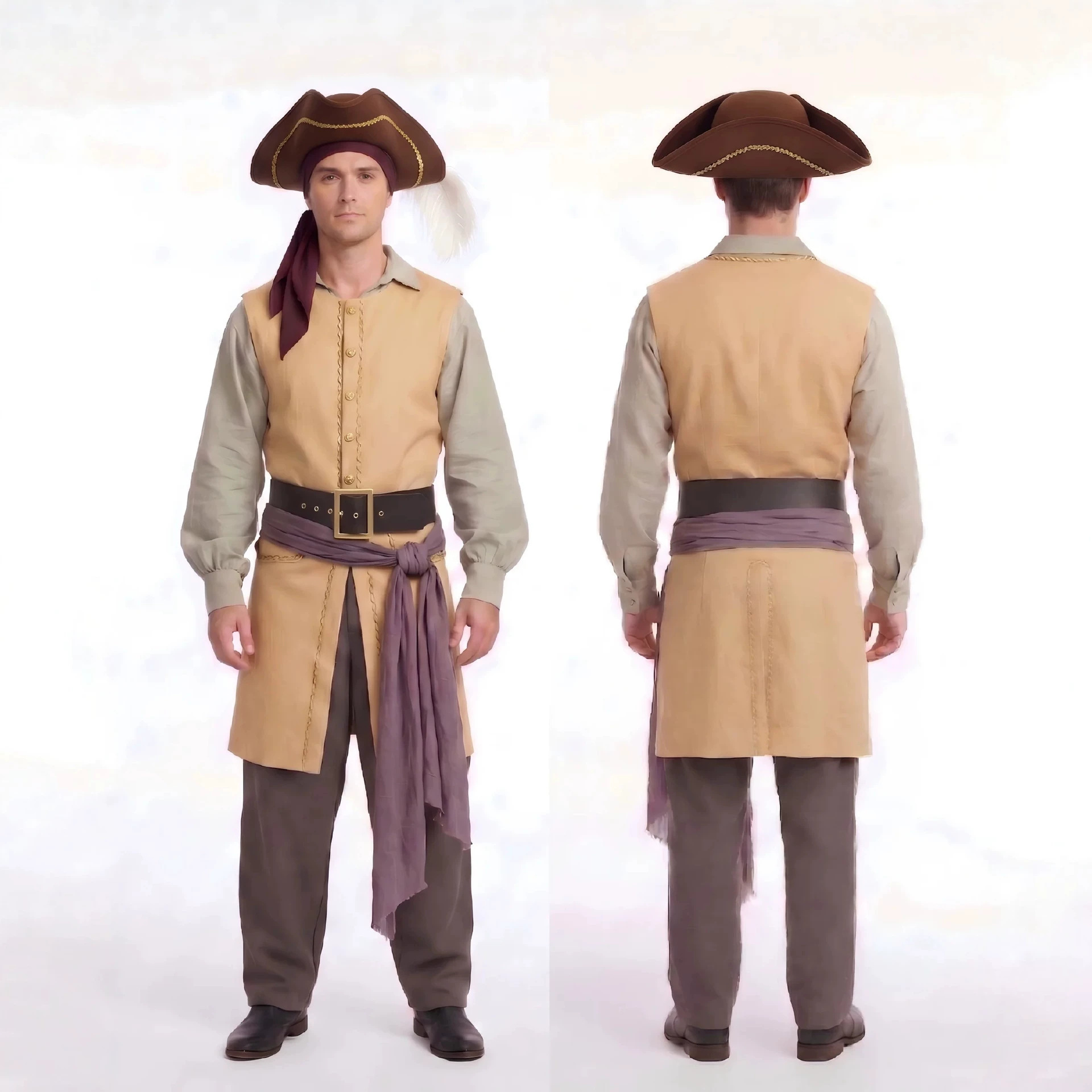 Movie Backrooms Captain Clark  - Men Formal Wear Vest recension och pris